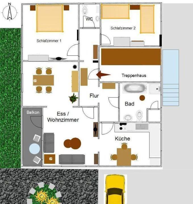 Ferienwohnung Odenwaldblick Momlingen Luaran gambar